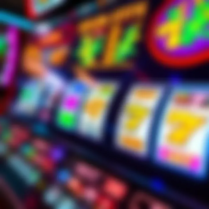 Colorful reels and symbols on a digital pokies machine screen