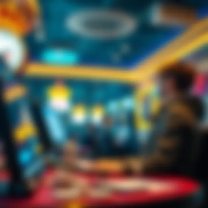 Safe and secure online gambling environment with Australian-themed elements and legal compliance icons