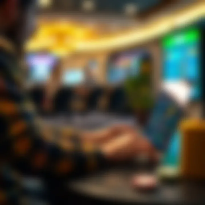 Illustration of Australian player using Rocket Casino bonus codes responsibly on a laptop