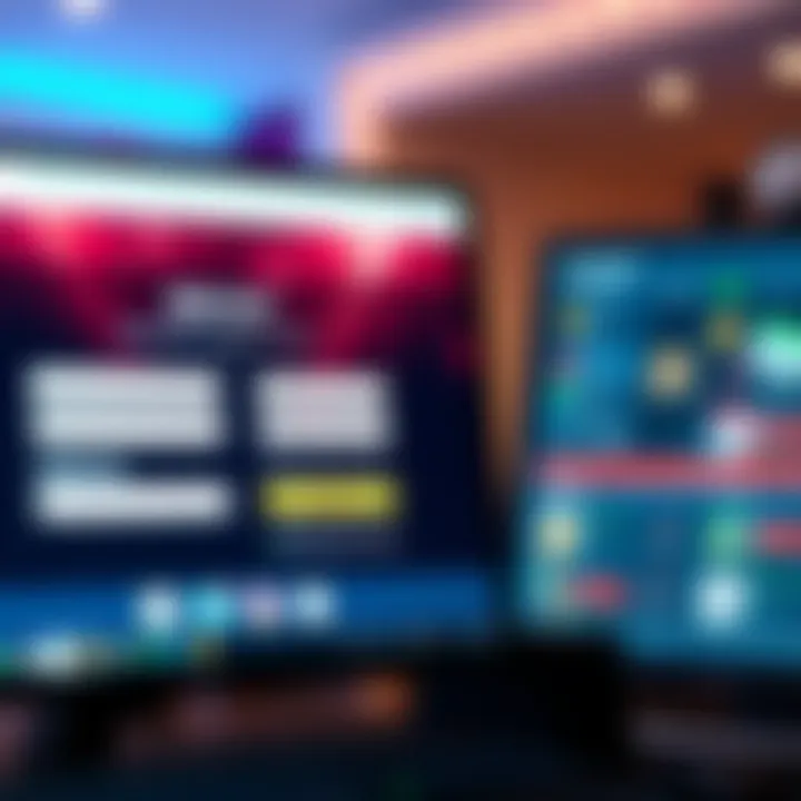 Illustration of a digital registration form on a computer screen for Rocket Casino account creation