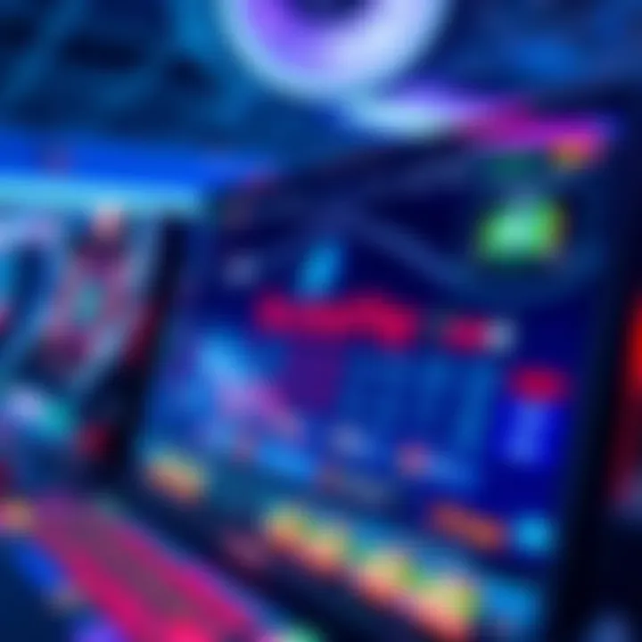 Online gaming interface showcasing RocketPlay’s vibrant digital platform