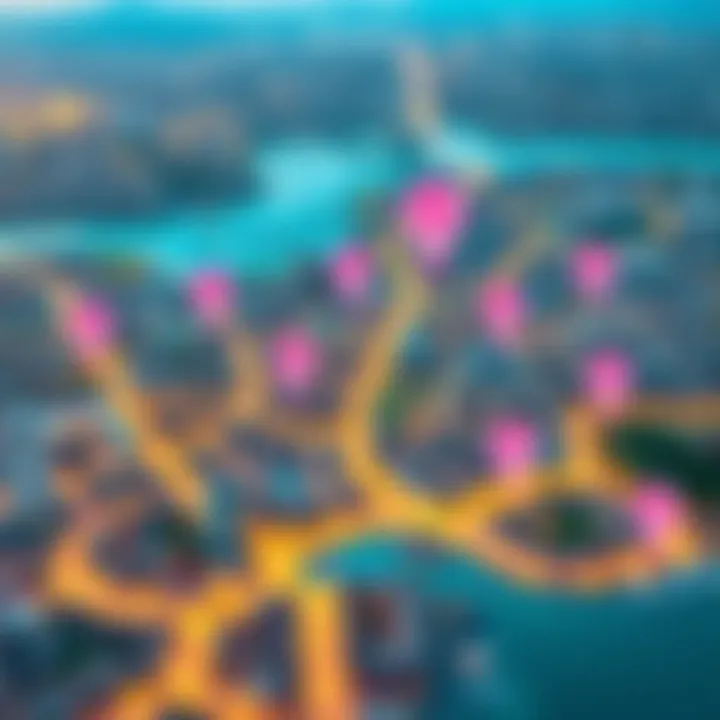 Legal Gaming Landscape of Limassol Featuring RocketPlay Map highlighting Limassol city with icons representing legal gaming and entertainment spots