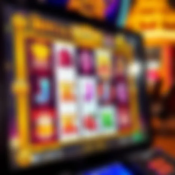 Colorful reels with royal symbols on a digital slot machine screen