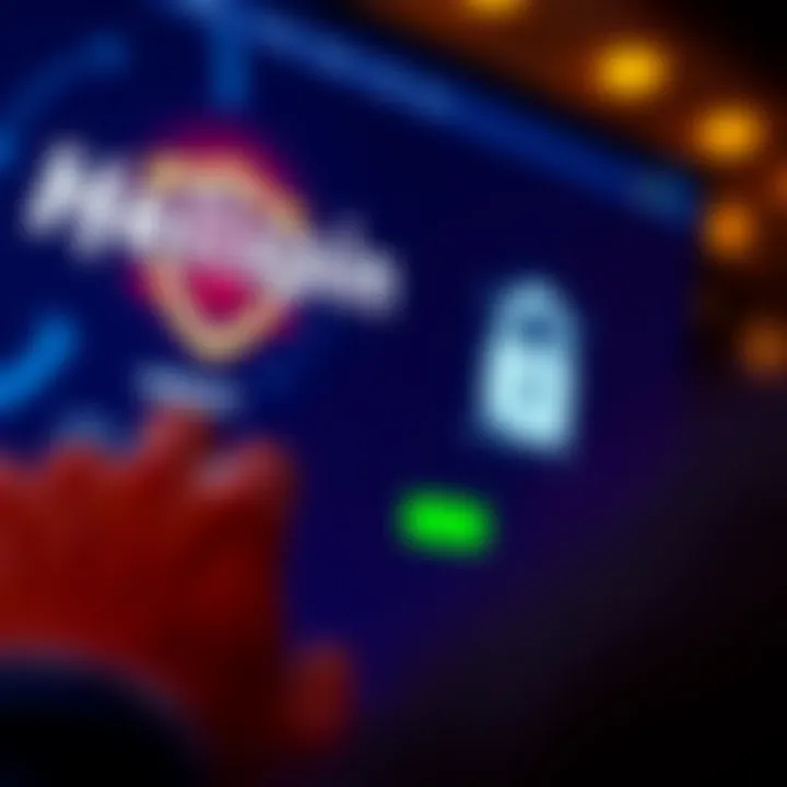 User entering credentials on a secure website login page with shield icon