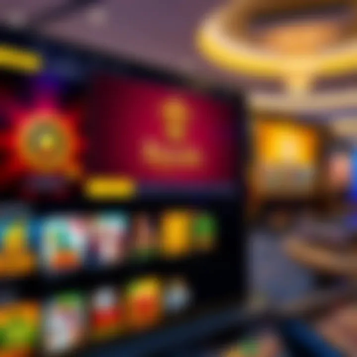 Royal Reels online casino interface showing game selection and player dashboard