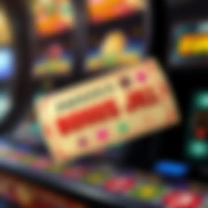 Promotional Voucher Showing Jackpot Jill Bonus Code Benefits Graphic of promotional voucher displaying bonus code and rewards icons