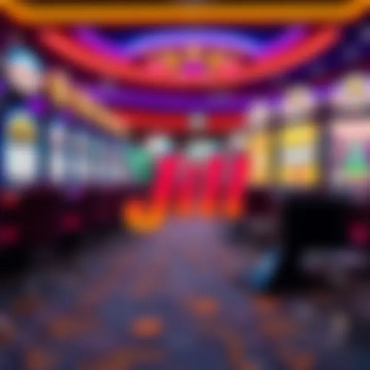 Colorful Jackpot Jill casino game selection with vibrant reels and symbols