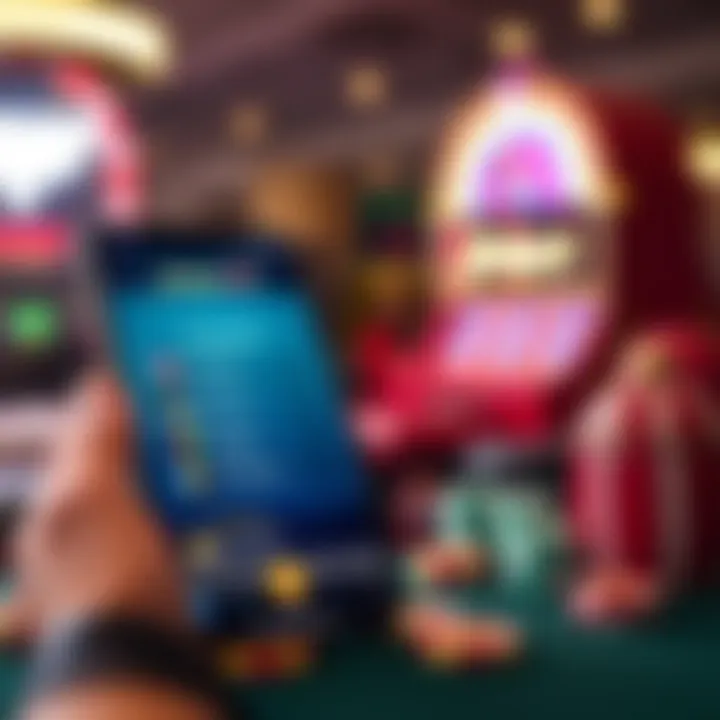 Mobile device displaying Jackpot Jill Casino's user-friendly interface and available payment options