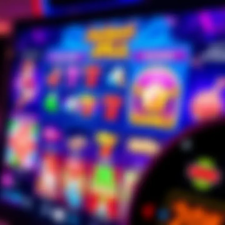 Colourful virtual slot machine interface showcasing Jackpot Jill Casino's vibrant game selection