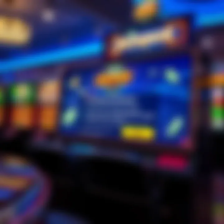 Bright casino interface showing a bonus notification for no deposit offers