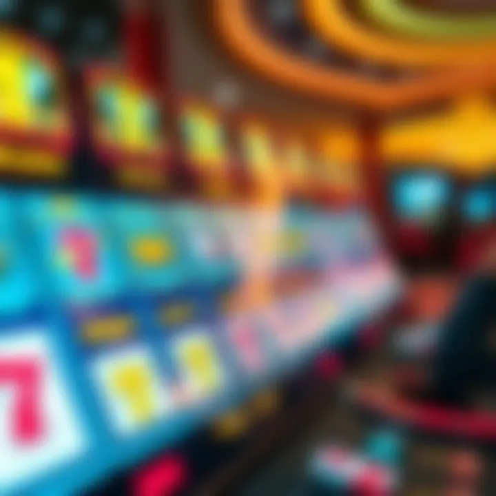 Graphic depicting online casino gameplay with highlighted bonus points and promotional rewards