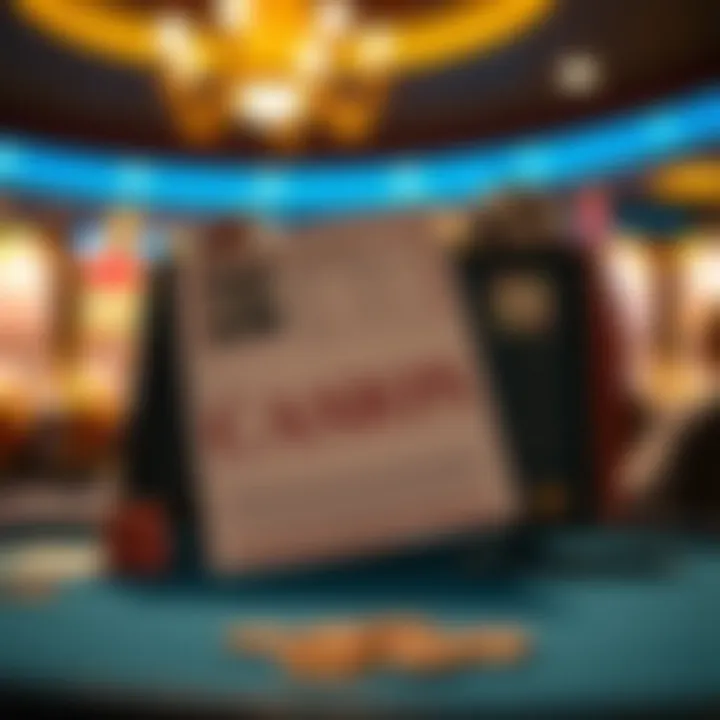 Conceptual graphic showing identity verification documents for secure online casino cashout