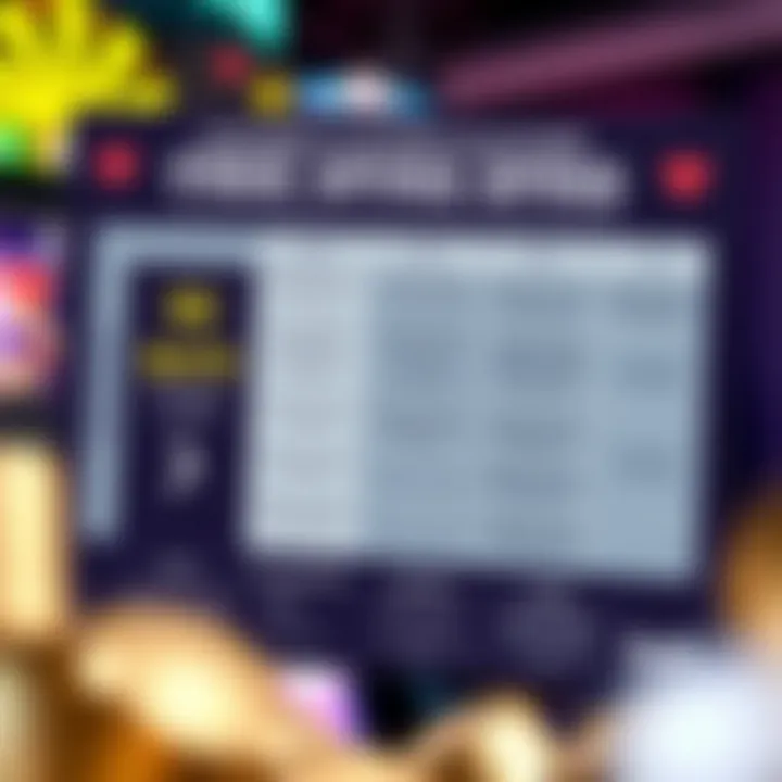 Chart depicting strategies to maximize benefits from free spins with tips and conditions highlighted