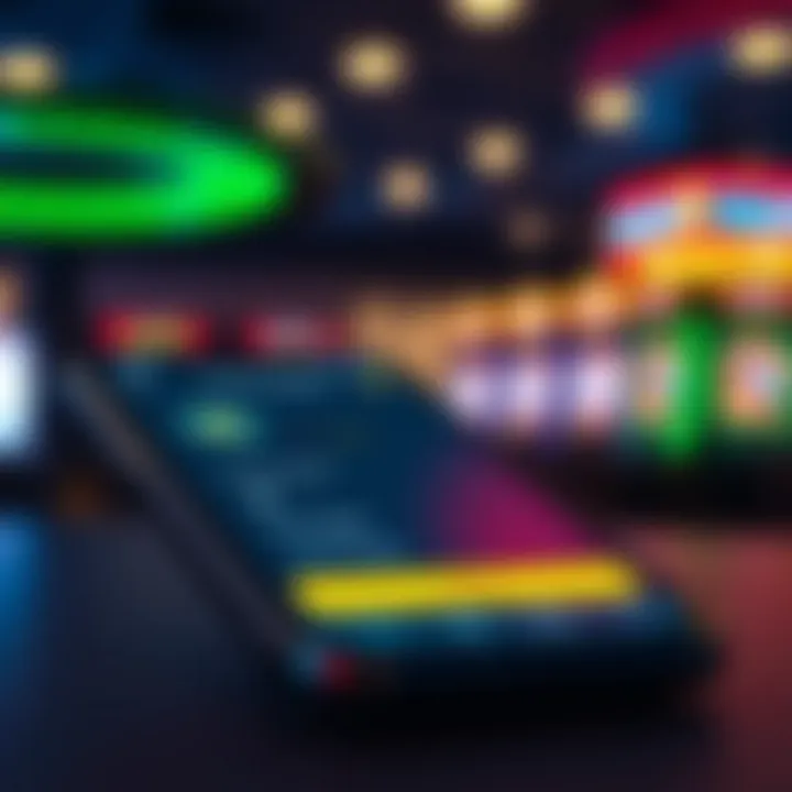 Mobile device showcasing a secure payment gateway and casino customer support options