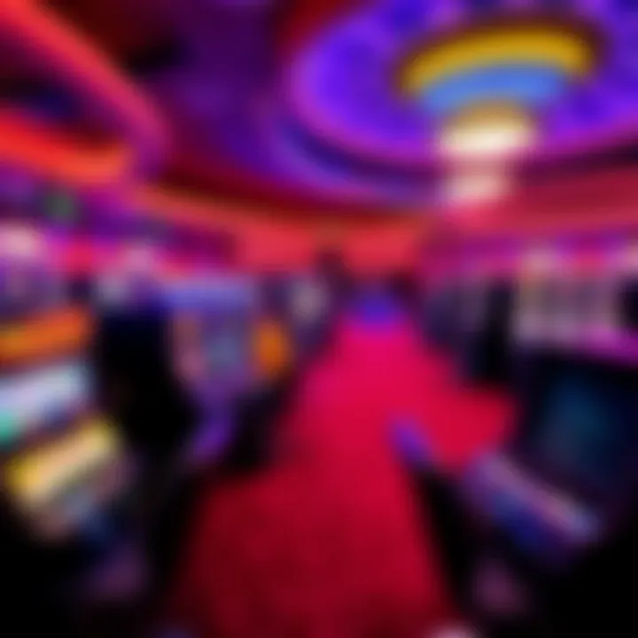 Interior view of a vibrant Australian casino with gaming tables and slot machines