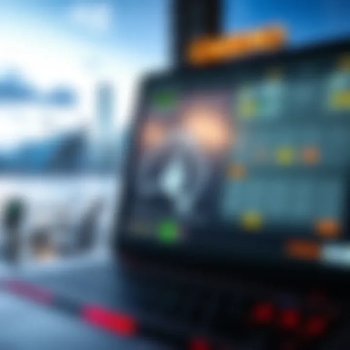 Illustration of a secure online casino interface with Australian landmarks in the background