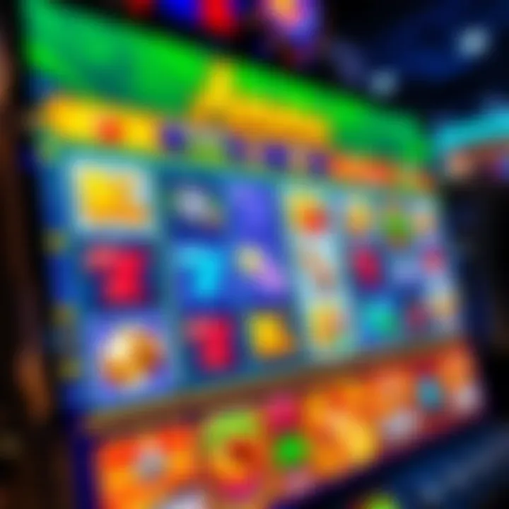 PlayAmo Slots Vibrant Game Interface Colorful PlayAmo slot game interface showing reels with various symbols and vibrant graphics