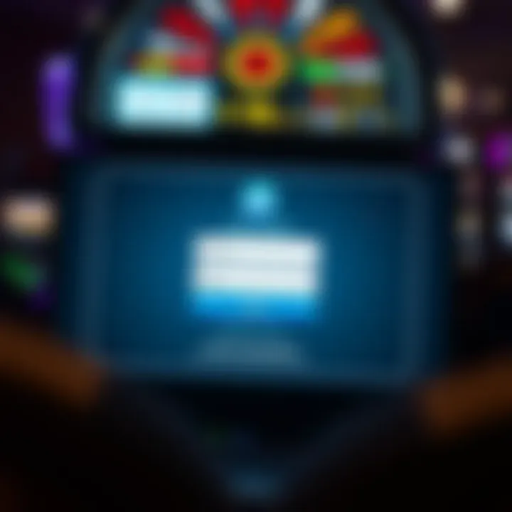 Secure login interface for online gaming platform