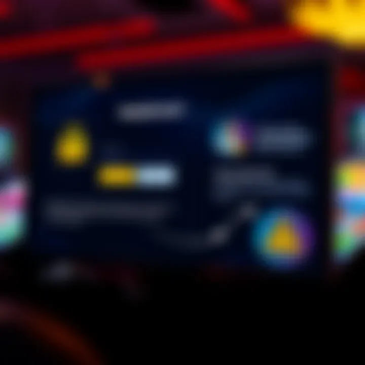 Illustration of safe gaming practices with a secure login and responsible play reminders