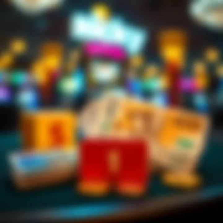 Australian currency and digital payment icons representing secure deposit options at Ricky Casino