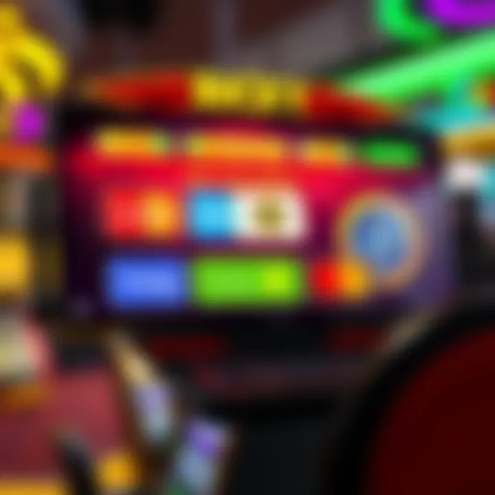 Colorful online casino interface showcasing payment options suitable for Australian players