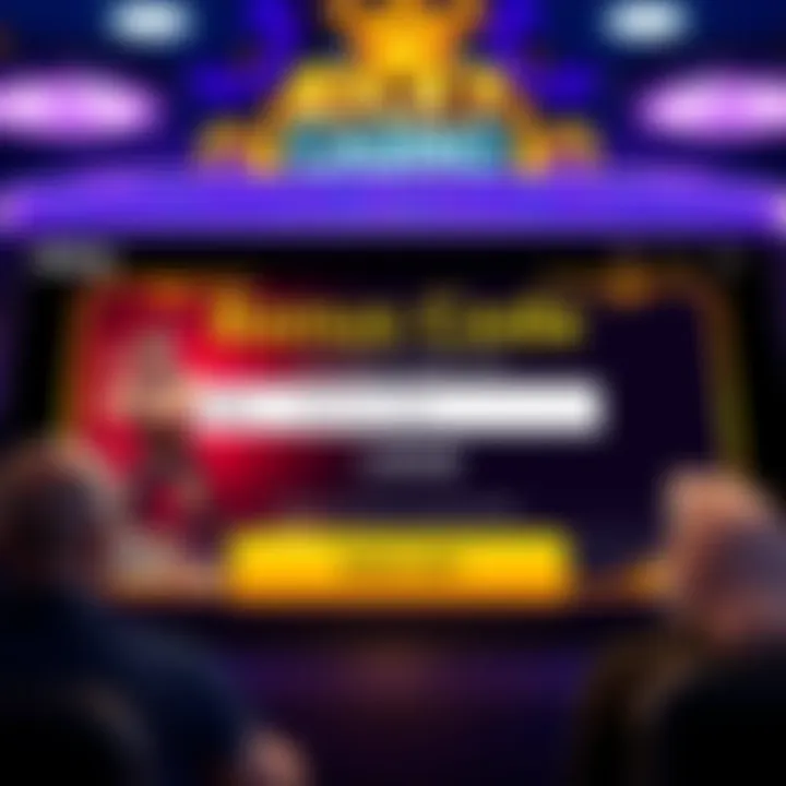 Ricky Casino Bonus Code Entry Screen Ricky Casino interface showcasing bonus code entry and promotional offers