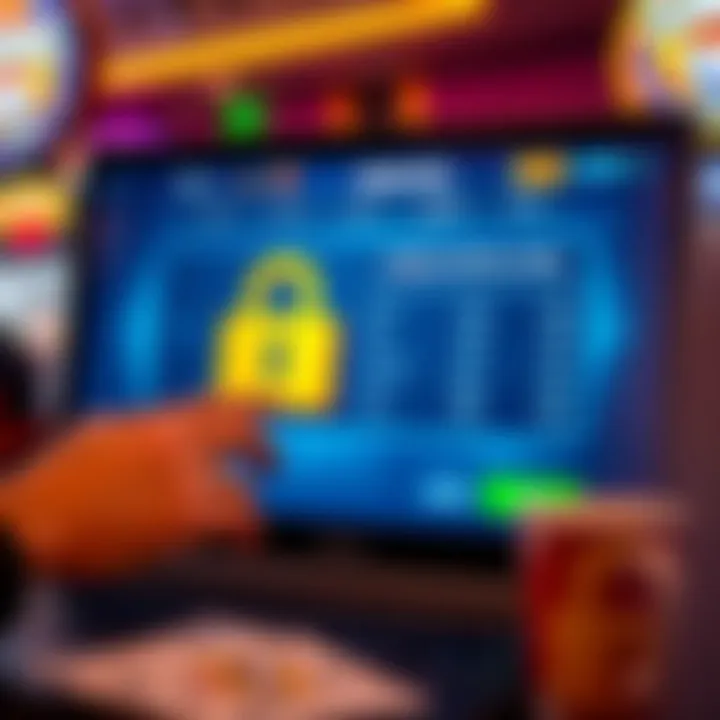 Graphic depicting secure and easy redemption of casino bonus codes through a user-friendly online interface
