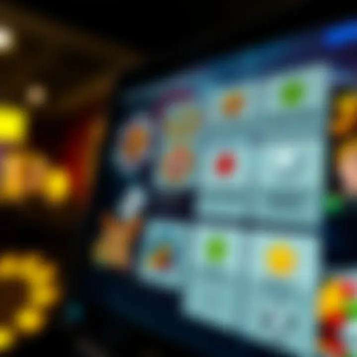 Illustration showing various bonus options available at an online casino with visual indicators for free spins and cashback rewards