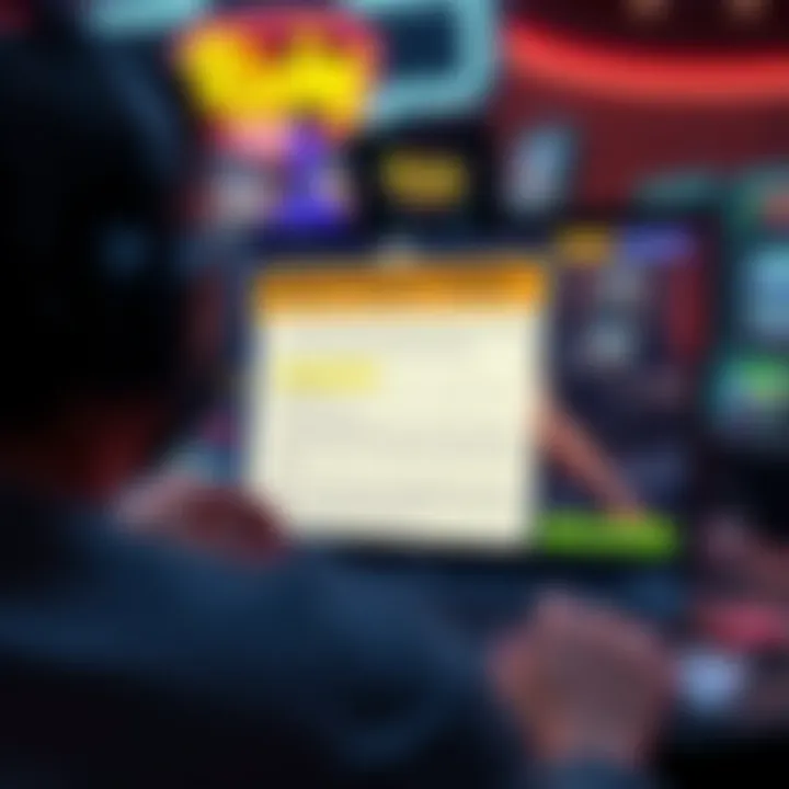 Illustration of an online casino interface highlighting bonus terms and conditions for Australian players