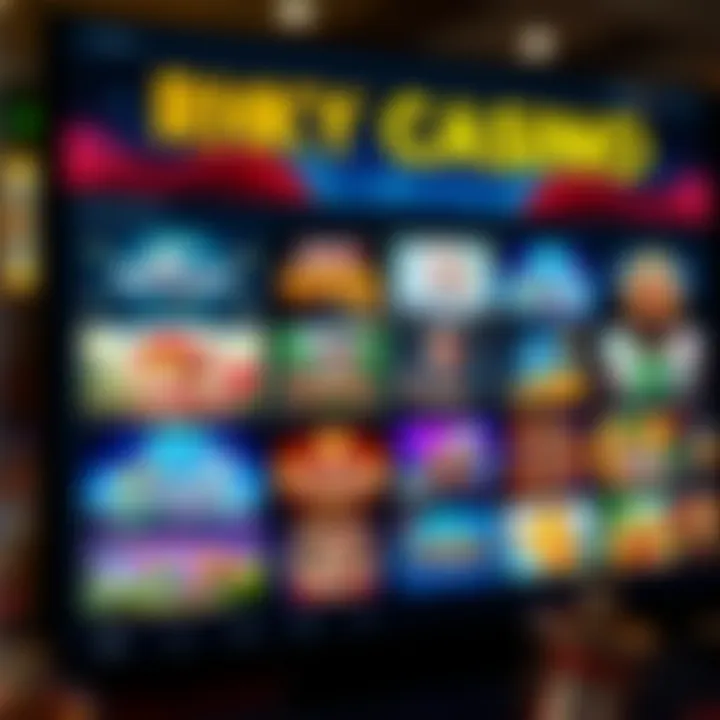 Eligible Games for Ricky Casino No Deposit Bonuses Variety of casino games eligible for no deposit bonuses displayed on a digital platform