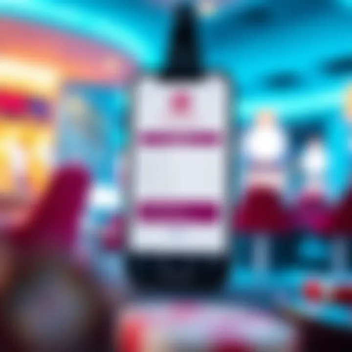 Mobile phone displaying Ricky Casino app with login options and support features