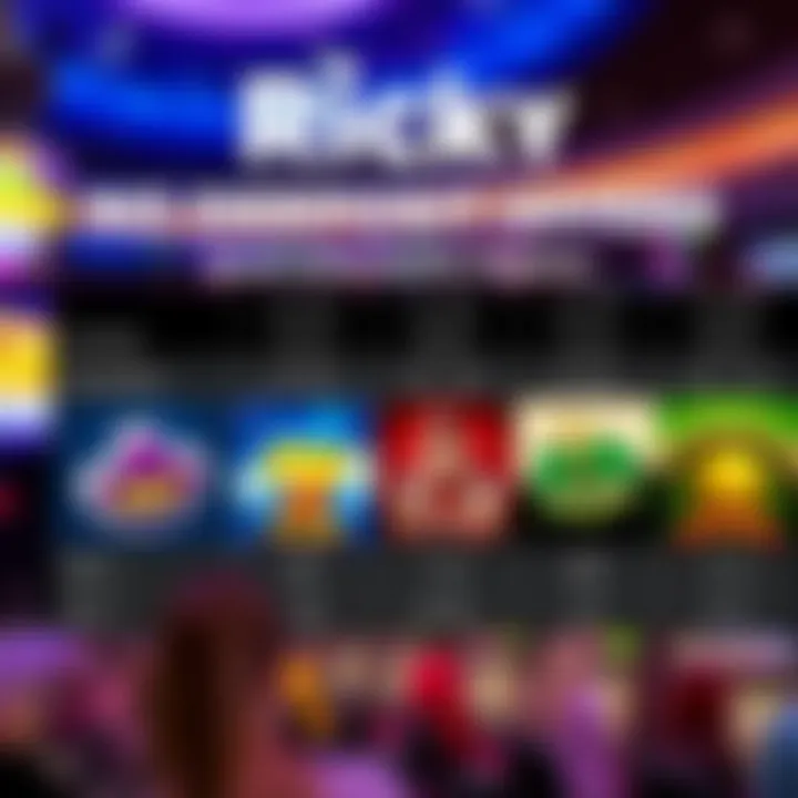 Comparison chart showing Ricky Casino no deposit offers alongside other Australian online casinos