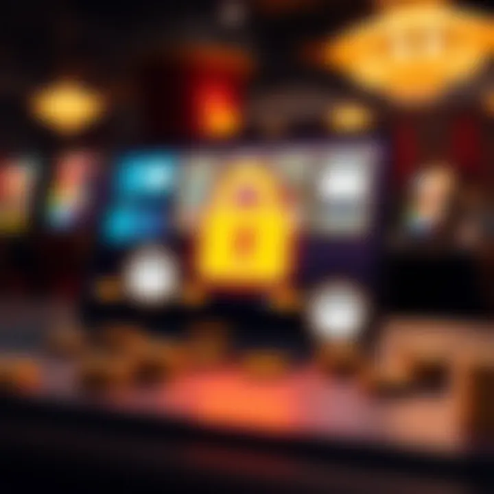 Secure online payment methods with digital icons representing transactions