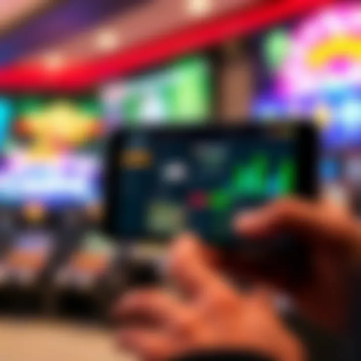 Mobile device displaying Rocket Casino main dashboard after successful login