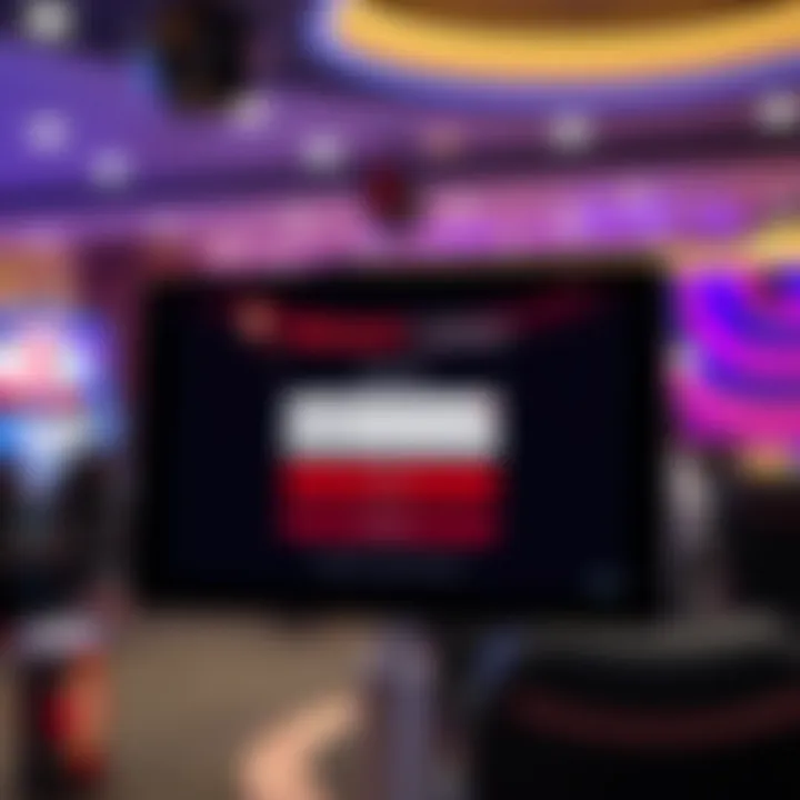 User interface showing the login screen of Rocket Casino with input fields for username and password