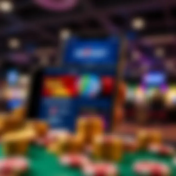 Mobile device displaying Rocket Casino app with bonuses and payment options