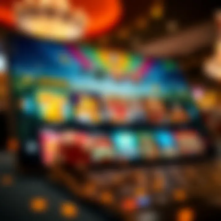 Rocket Casino online platform showcasing a diverse selection of casino games on a digital device
