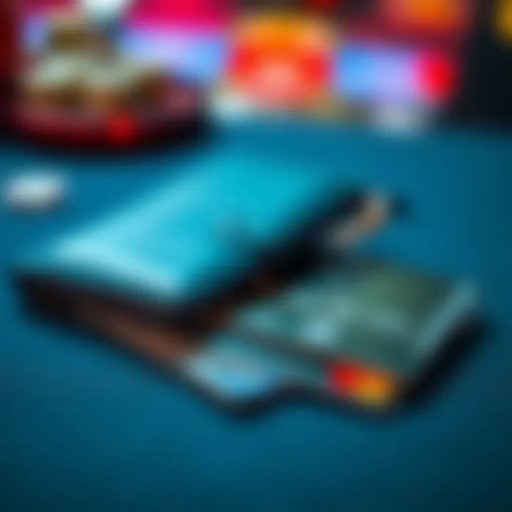 Digital wallet and credit cards representing secure and convenient payment methods