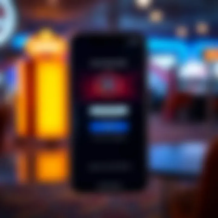 Ensuring Safety and Security with RocketPlay App Secure login screen emphasizing safety measures of RocketPlay app