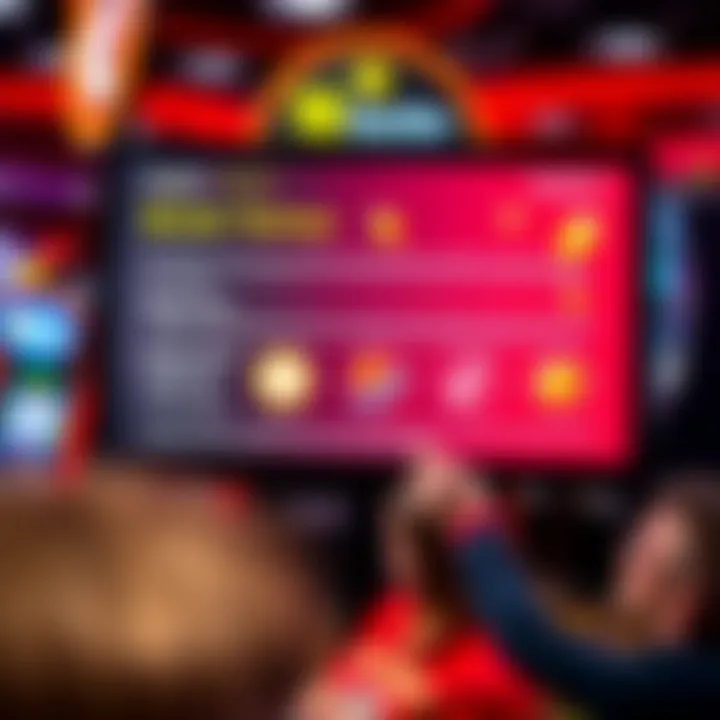 Visual representation of bonus terms and conditions displayed on a digital screen with icons symbolizing eligibility and wagering requirements