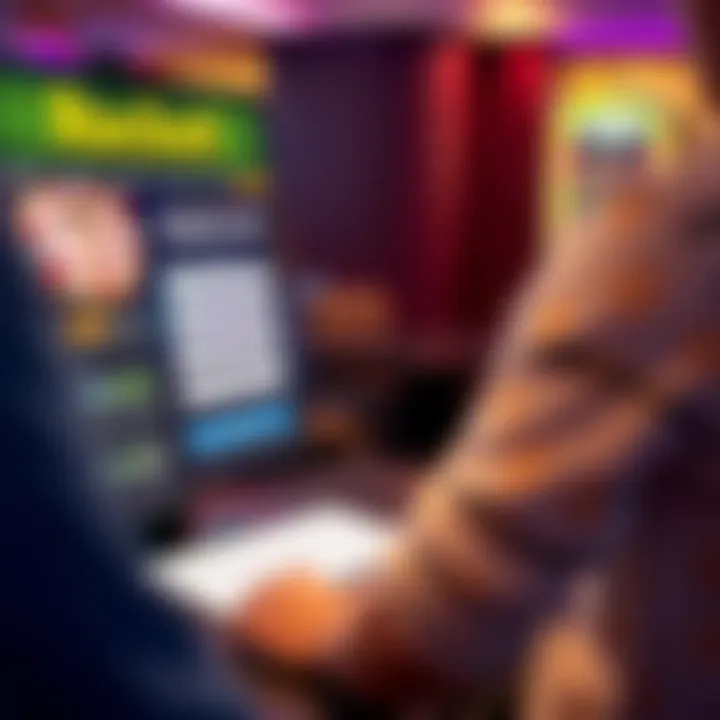User filling out registration form on RocketPlay Casino platform