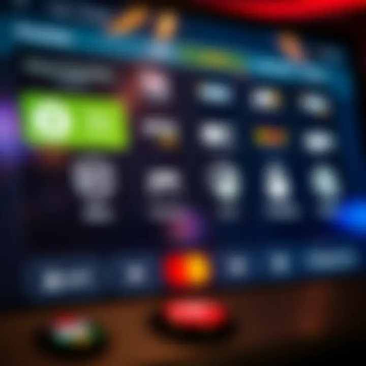 User interface showing various payment options and secure transaction icons