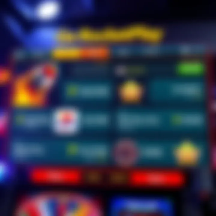 Illustration of a digital gaming interface showing various casino bonus codes available for redemption