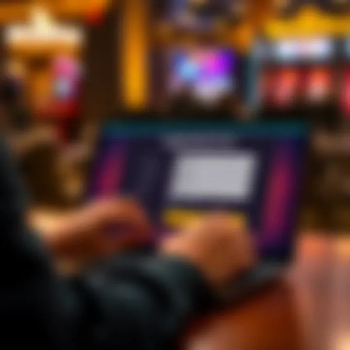 User entering details on a digital registration form on a laptop