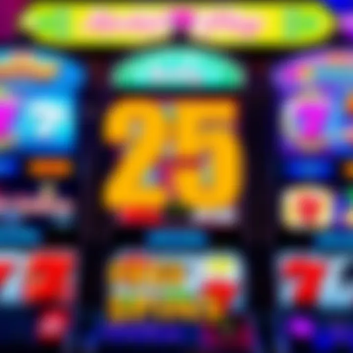 Eligible Slot Games for RocketPlay Free Spins Bonus Colorful slot machine reels representing eligible games for free spins promotion
