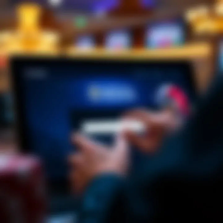 Logging Into Royal Reels Account User entering login credentials on Royal Reels online casino platform