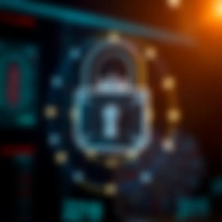 Secure digital lock symbolizing online account protection