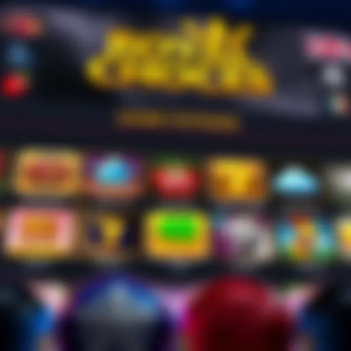 Various game options available in Royal Reels app with icons representing different pokies