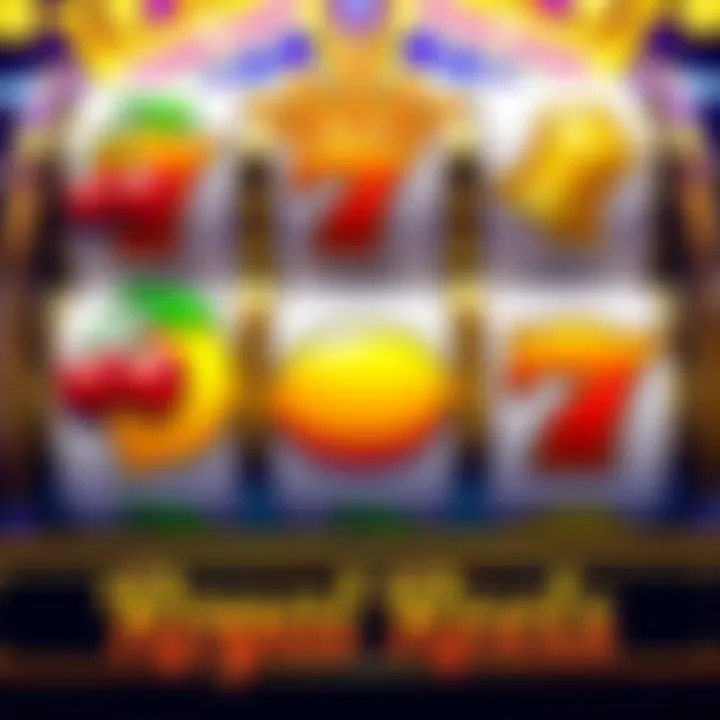 Classic fruit symbols and reels from Royal Reels slot game showcasing vibrant cherries, lemons, and bells