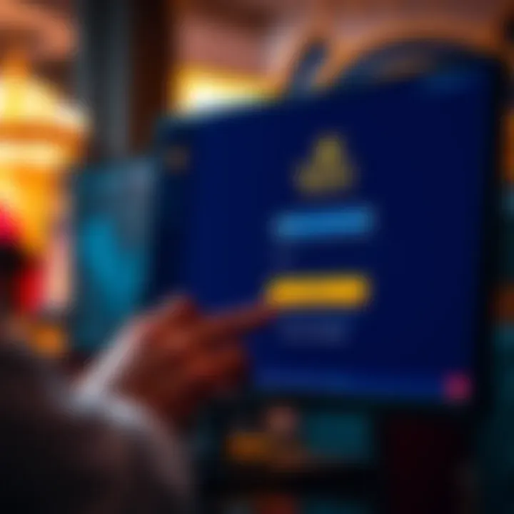 User entering credentials on the Royal Reels login page on a computer screen